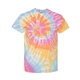 aerial view a aerial spiral dyenomite - multi - color spiral tie - dyed t - shirt - colors, image 1 of 3
