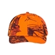 aerial view a mossy oak break-up blaze orange kati - specialty licensed camo cap, image 1 of 4