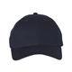 aerial view a navy valucap - adult cotton twill cap, image 1 of 3