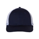 aerial view a navy/ white valucap trucker cap - colors, image 1 of 3