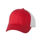 aerial view a red/ white valucap trucker cap - colors, image 1 of 3