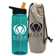 26 oz Flair Bottle In A Cotton Tote With Flip Straw Lid - Made with Tritan