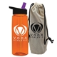 26 oz Flair Bottle In A Cotton Tote With Flip Straw Lid - Made with Tritan