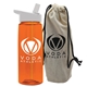 26 oz Flair Bottle In A Cotton Tote With Flip Straw Lid - Made with Tritan