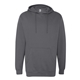 aerial view a charcoal independent trading co. - unisex midweight hooded sweatshirt, image 1 of 4