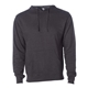 aerial view a charcoal heather independent trading co. - unisex midweight hooded sweatshirt, image 1 of 4