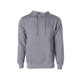 aerial view a gunmetal heather independent trading co. - unisex midweight hooded sweatshirt, image 1 of 3