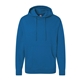 aerial view a royal heather independent trading co. - unisex midweight hooded sweatshirt, image 1 of 3