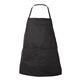 aerial view a black liberty bags - two - pocket butcher apron - colors, image 1 of 3