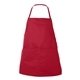 aerial view a red liberty bags - two - pocket butcher apron - colors, image 1 of 3