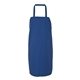 aerial view a royal blue chef designs - bib apron, image 1 of 3