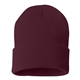 a maroon sportsman - 12 solid cuffed beanie - colors