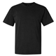 a black comfort colors(r) garment dyed heavyweight ringspun short sleeve shirt
