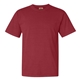 a crimson comfort colors(r) garment dyed heavyweight ringspun short sleeve shirt