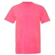 a neon pink comfort colors(r) garment dyed heavyweight ringspun short sleeve shirt