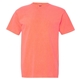 a neon red orange comfort colors(r) garment dyed heavyweight ringspun short sleeve shirt