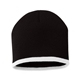 a black/ white sportsman - 8 bottom - striped beanie - colors
