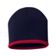 a navy/ red sportsman - 8 bottom - striped beanie - colors