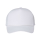 aerial view a white valucap - five - panel trucker cap - colors, image 1 of 3