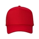 aerial view a red valucap - five - panel trucker cap - colors, image 1 of 3