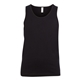 aerial view a black bella + canvas - youth jersey tank, image 1 of 3