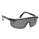 a gray/black large single - lens safety glasses / sun glasses