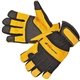 a gold/black golden grain pigskin mechanic gloves