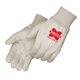 a natural canvas gloves with natural knit wrist