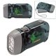 a transparent gray compact 3 led dynamo flashlight