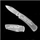 a silver single blade lock knife