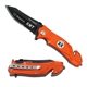 a orange/black premium tac - force emt rescue knife