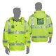 a lime waterproof windbreaker