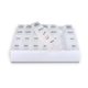 aerial view a white/translucent translucent plastic 24/7 medicine tray organizer - pill holder, image 1 of 2