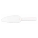 a white plastic serrated cake dessert server