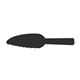a black plastic serrated cake dessert server