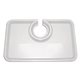 a clear take - two snack wine tray