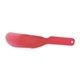 a translucent red indispensable multi - use kitchen spatula