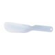 a translucent blue indispensable multi - use kitchen spatula