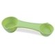 a seafoam green plastic multiuse measuring spoon