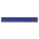 a translucent blue pro - scale 12 plastic ruler