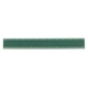a translucent green pro - scale 12 plastic ruler