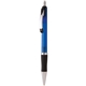 a translucent blue medium pt. translucent grip pen