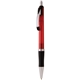 a translucent red medium pt. translucent grip pen