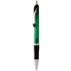 a translucent green medium pt. translucent grip pen