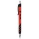 a red merlin ballpoint click pen