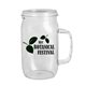 27 oz Tritan(TM) Clear Mason Jar with Translucent Colored Handle