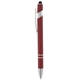 aerial view a burgundy denton soft - touch pen w / stylus, image 1 of 2