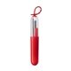 aerial view a red paloma 5- piece stainless steel straw set, image 1 of 4