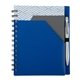 aerial view a blue trapezoid junior notebook w / stylus pen, image 1 of 2