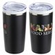 aerial view a black cardiff 20 oz ceramic - lined stainless steel tumbler, image 1 of 3